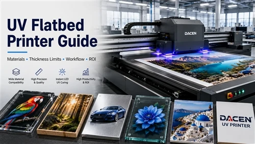 Hagaha Daabacaha Flatbed UV: Qalabka, Xadka Dhumucda, Socodka Shaqada & ROI